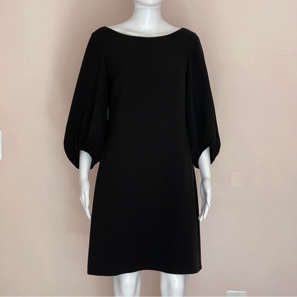 Eliza J. Balloon Sleeve Shift Dress Black size 6 - Picture 2 of 15